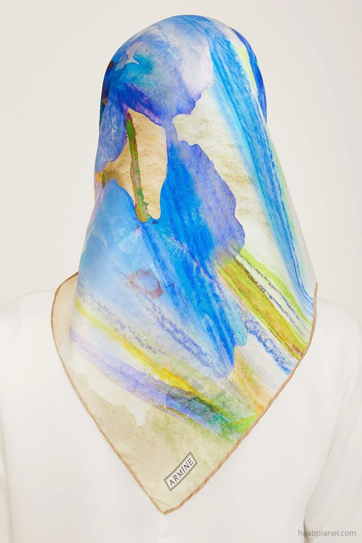 Armine Debussy Abstract Silk Scarf #83