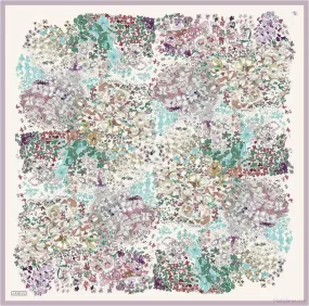 Armine Spring Tide Floral Silk Scarf #82