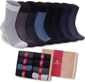 Bambooven Men’s Bamboo Dress Socks – Soft & Odor-Free (8 Pack) 592