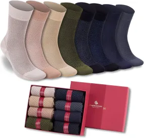 Bambooven Men’s Dress & Trouser Socks – Soft & Odor-Free (8 Pack) 627