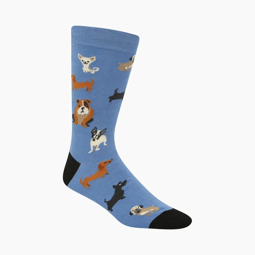 Bamboozld: Mens Yappy Days Blue Bamboo Sock