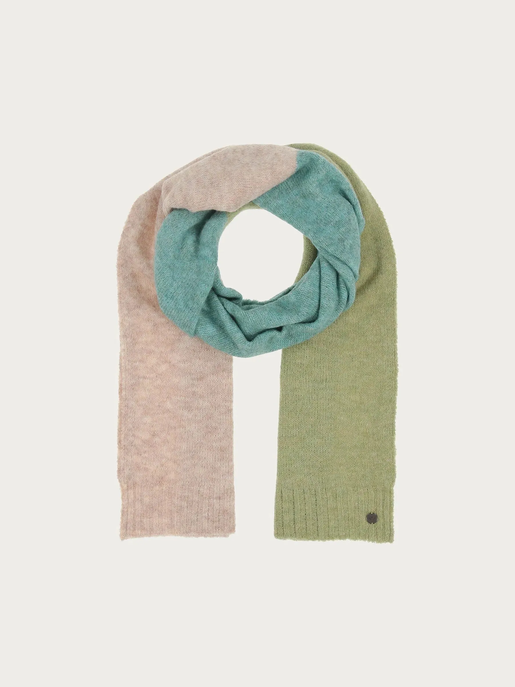 Block Stripe Scarf - Mint (V Fraas)