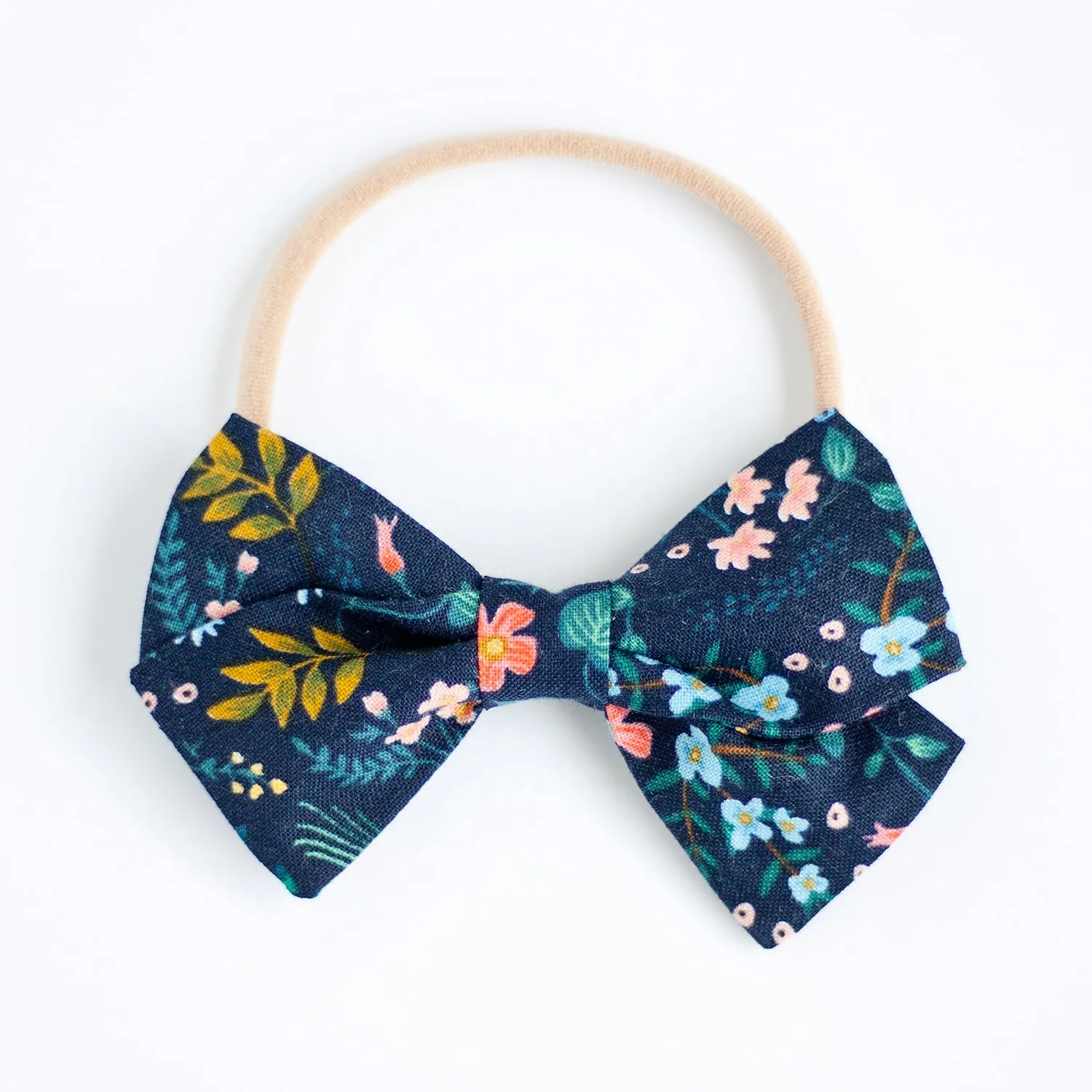 Boy's Necktie / Navy Metallic Floral