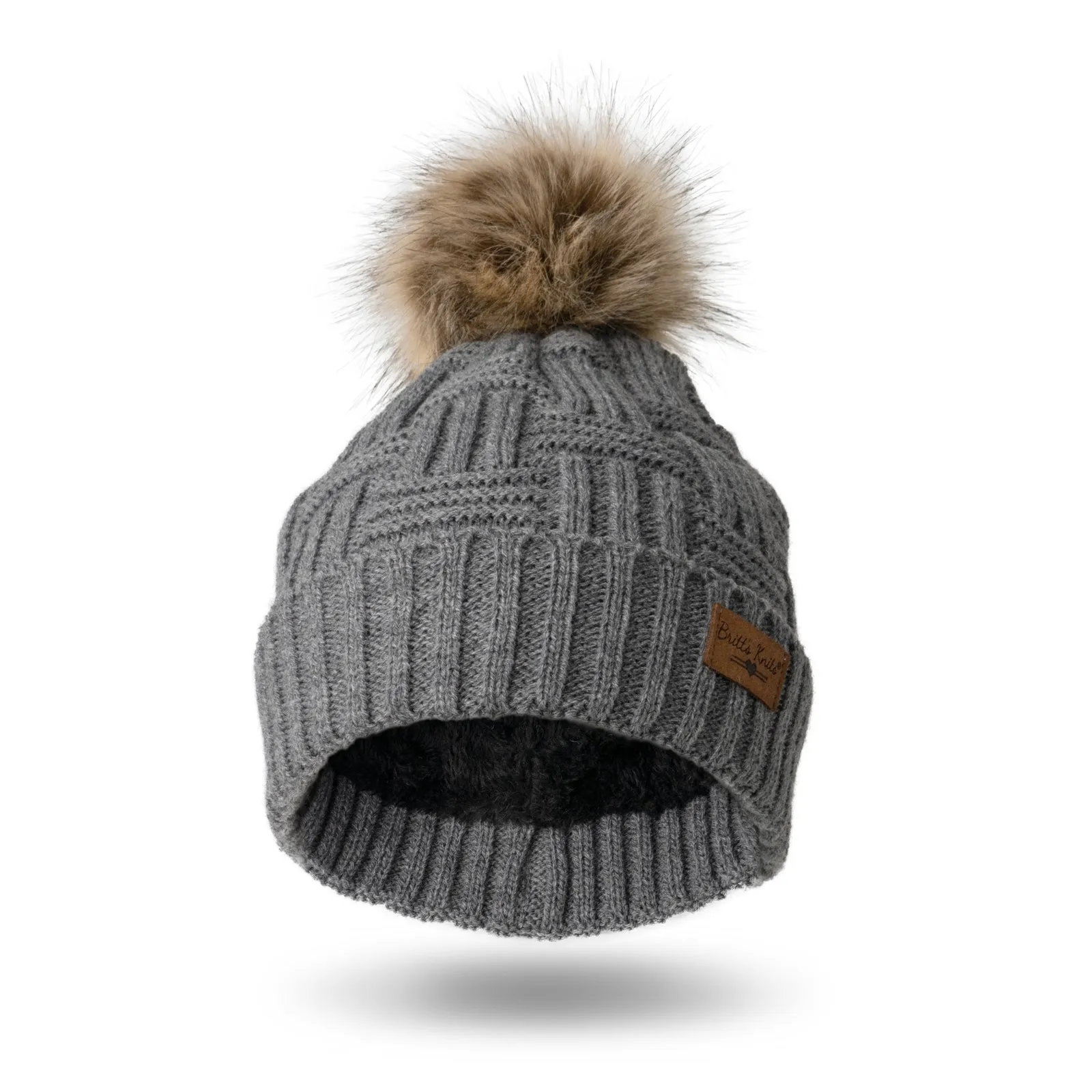 Britt’s Knits® Originals Plush-Lined Pom Hat