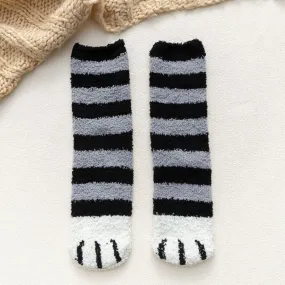 Cat Claw Coral Plush Socks - King Stone Brothers and Co™️