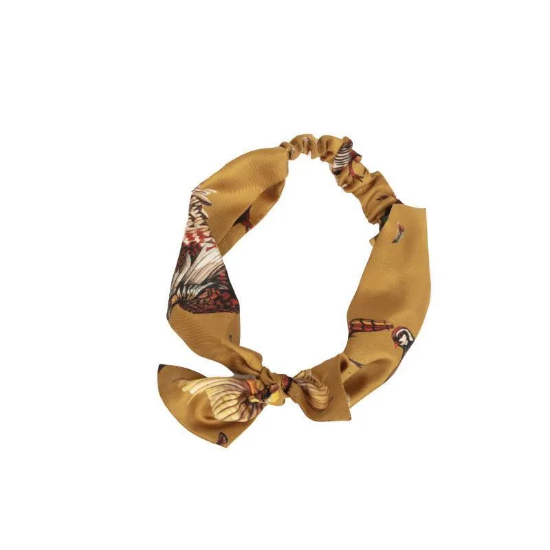 Clare Haggas George & Friends Silk Headband - Gold