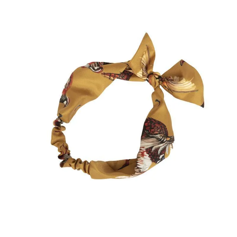 Clare Haggas George & Friends Silk Headband - Gold