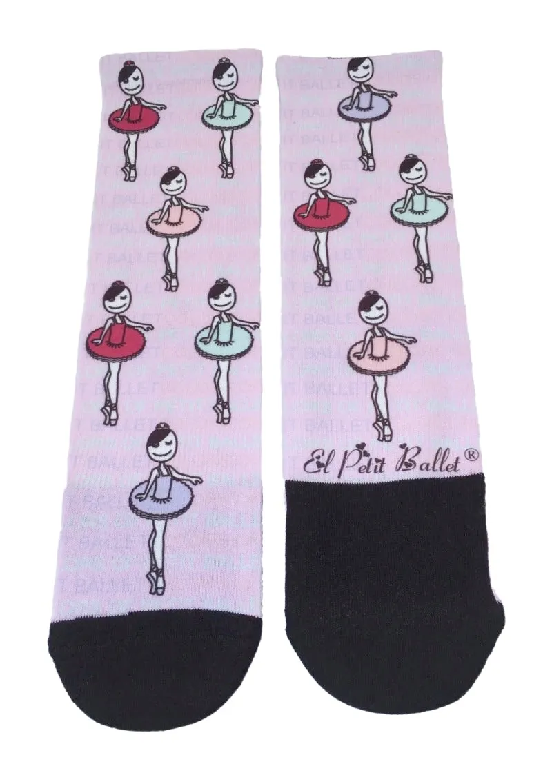 Colorful Ballerina Crew Socks