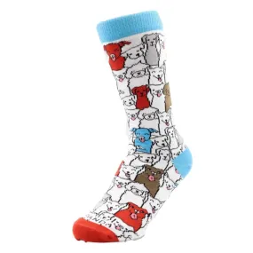 Colorful Surprise Dog Pattern Socks