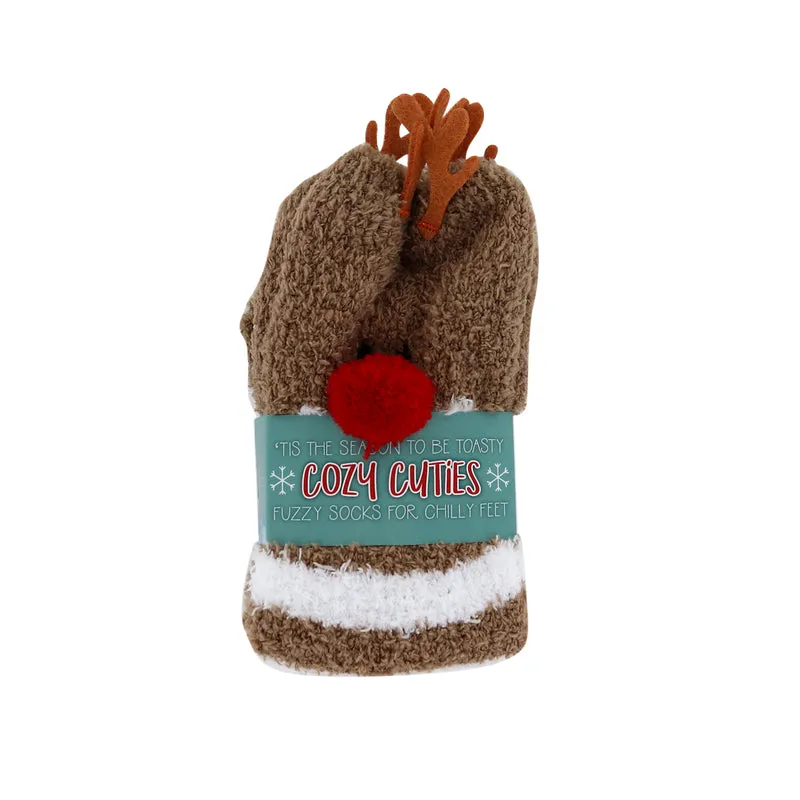 Cozy Cuties Unisex Fuzzy Socks Multicolored