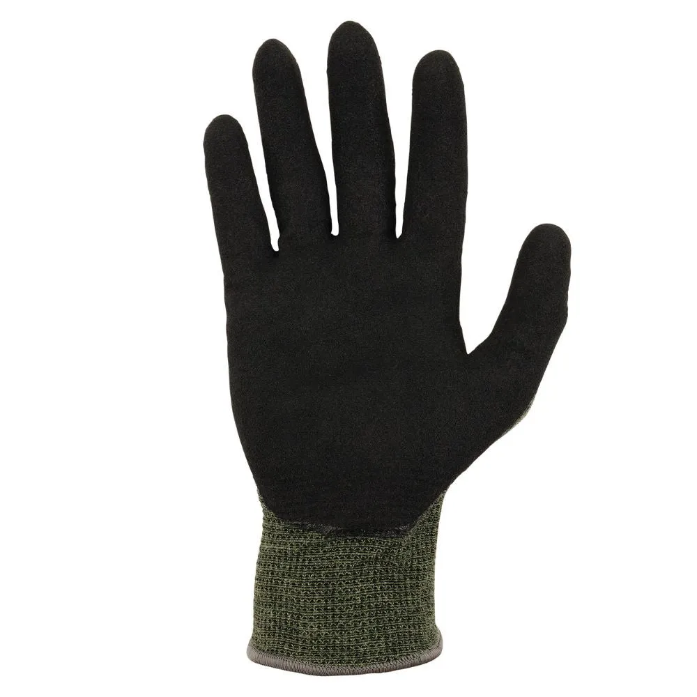 Ergodyne 10335 #7042 12-pair XL Green ANSI A4 Nitrile Coated CR Gloves