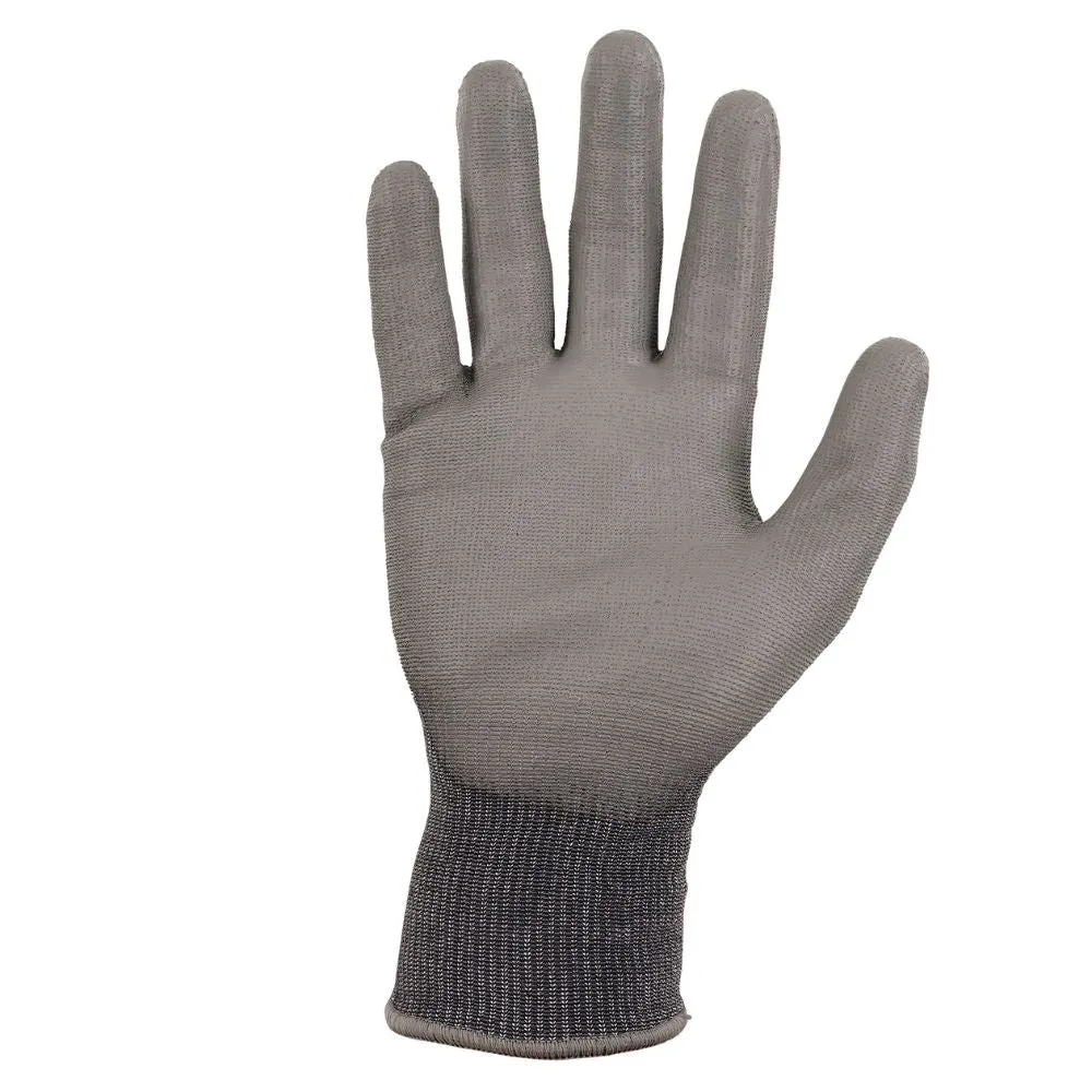 Ergodyne 10493 #7044 1-pair M Gray ANSI A4 PU Coated CR Gloves