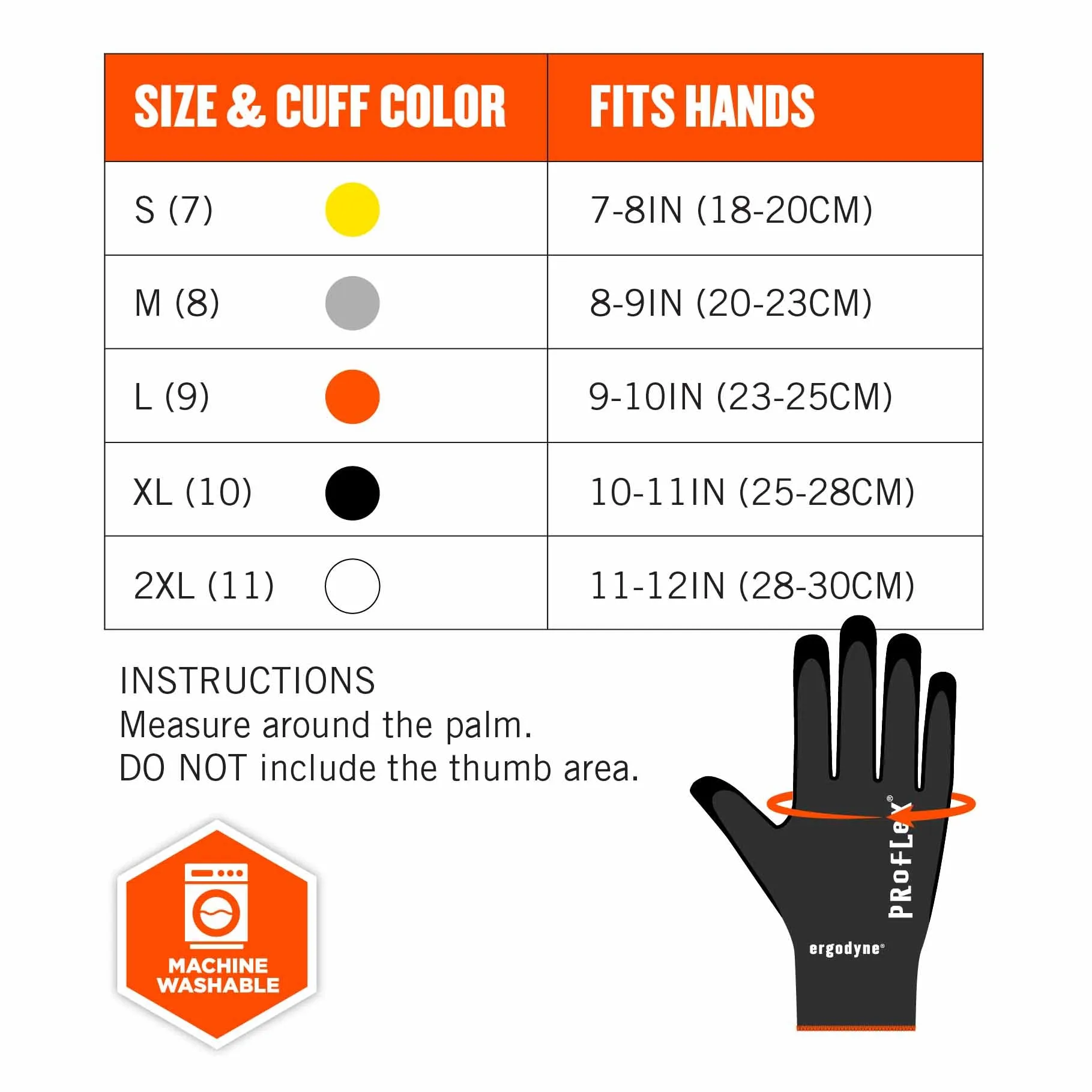 Ergodyne 17854 7001-CASE L Black Nitrile-Coated Gloves - DSX 144-Pair