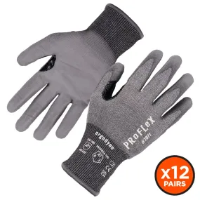 Ergodyne 18066 #7071 12-pair 2XL Gray ANSI A7 PU Coated CR Gloves