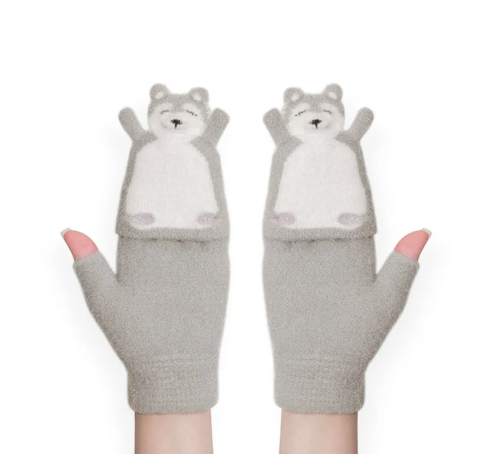 EVERAU® Fingerless Ultra Plush Knit Bearling Gloves