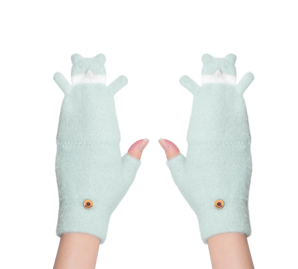 EVERAU® Fingerless Ultra Plush Knit Bearling Gloves