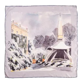 Exclusive Highgrove 'West Side of Highgrove House' Silk Scarf