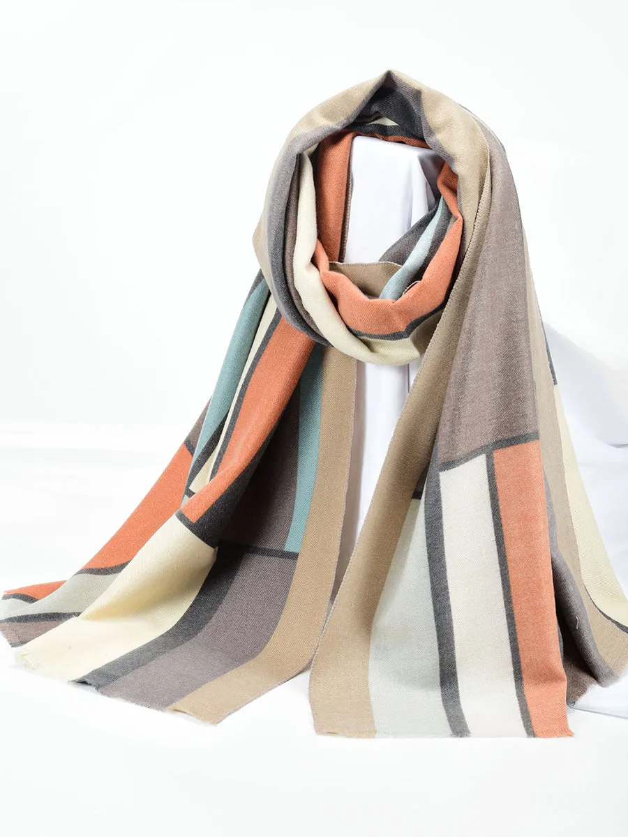 Fashion Women's Silk Scarf Print Long Scarf Shawl