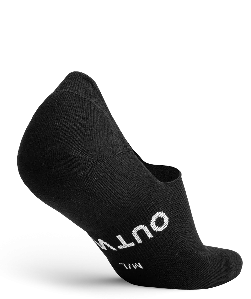 Flagship No Show Socks Black 6-Pack