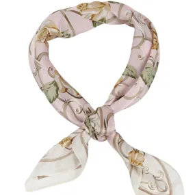 Floral Pattern Silk Scarf