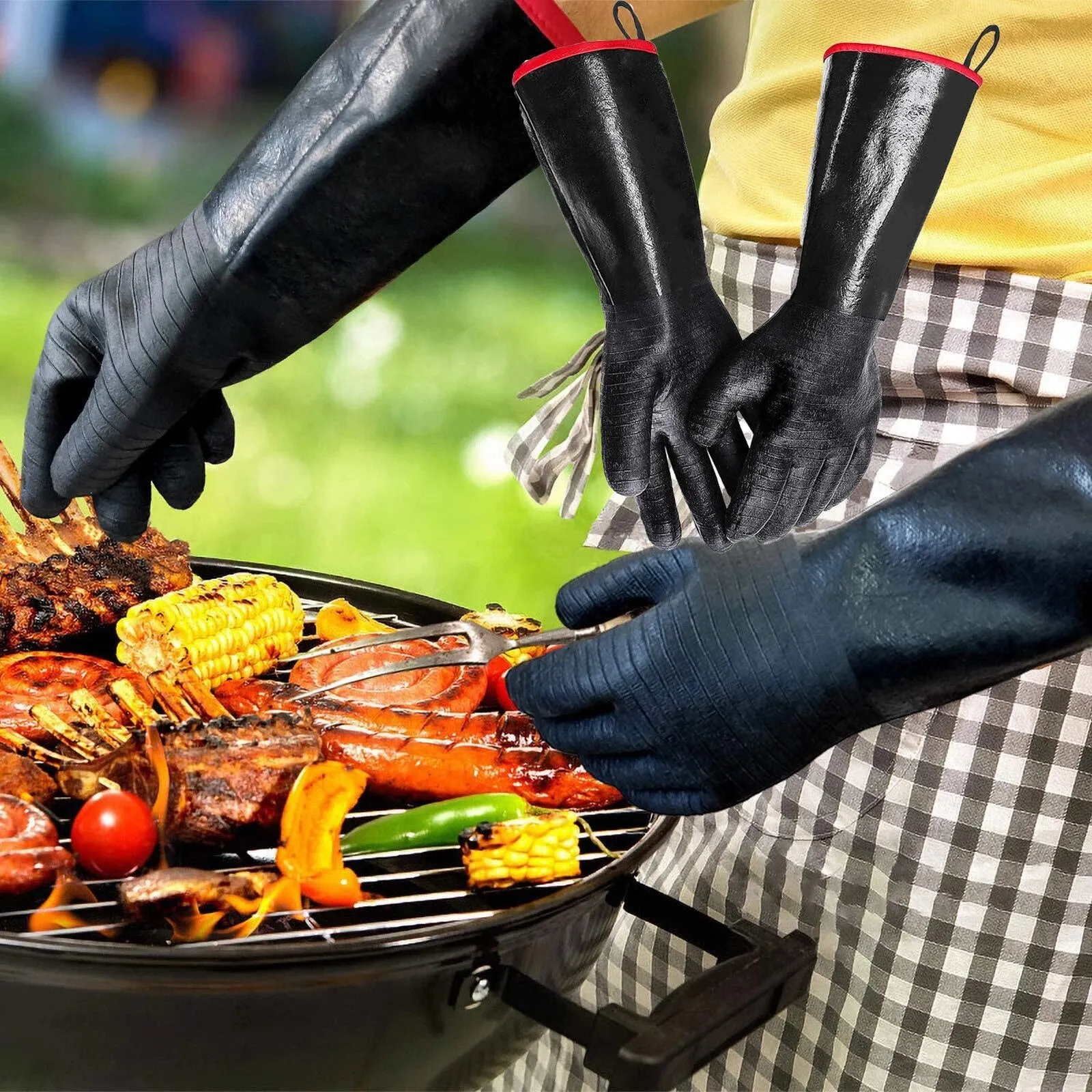 Funki Buys | Gloves | BBQ Grill Smoker Gloves | 932°F Protective Glove