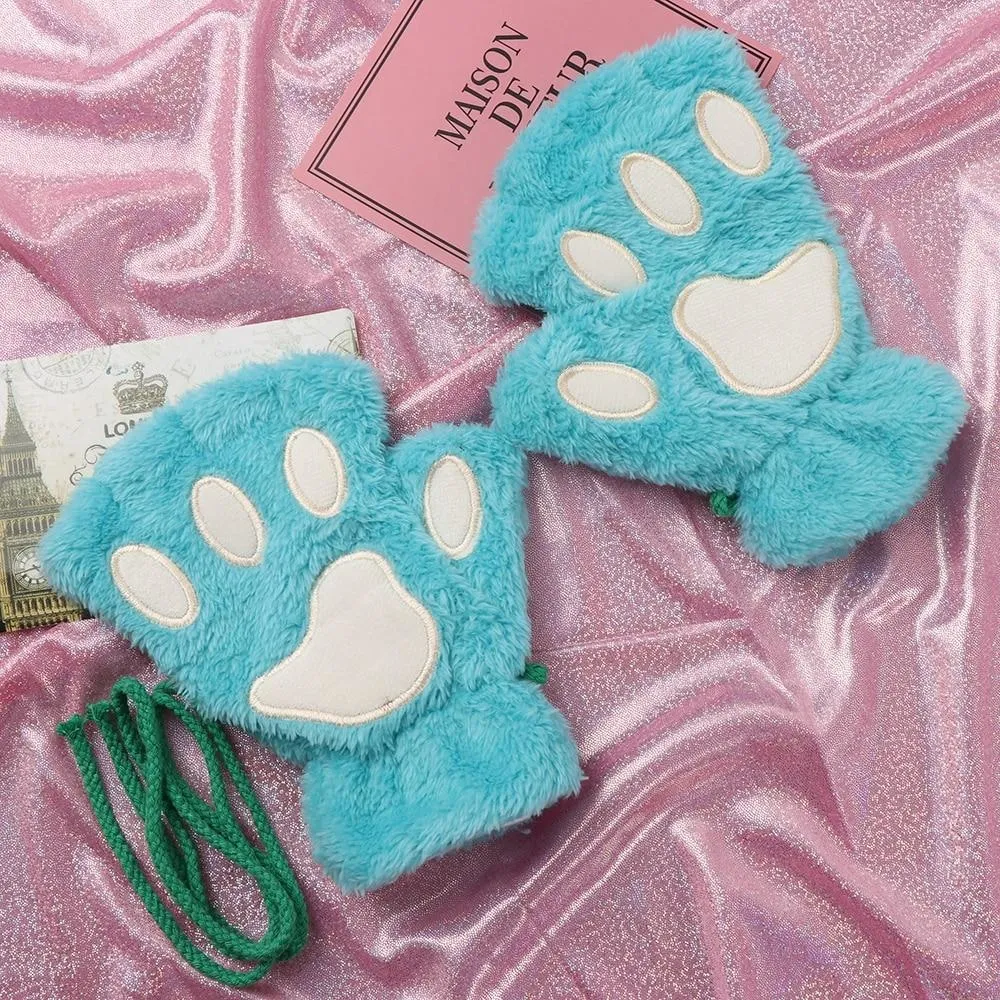 Furry Neko Mittens