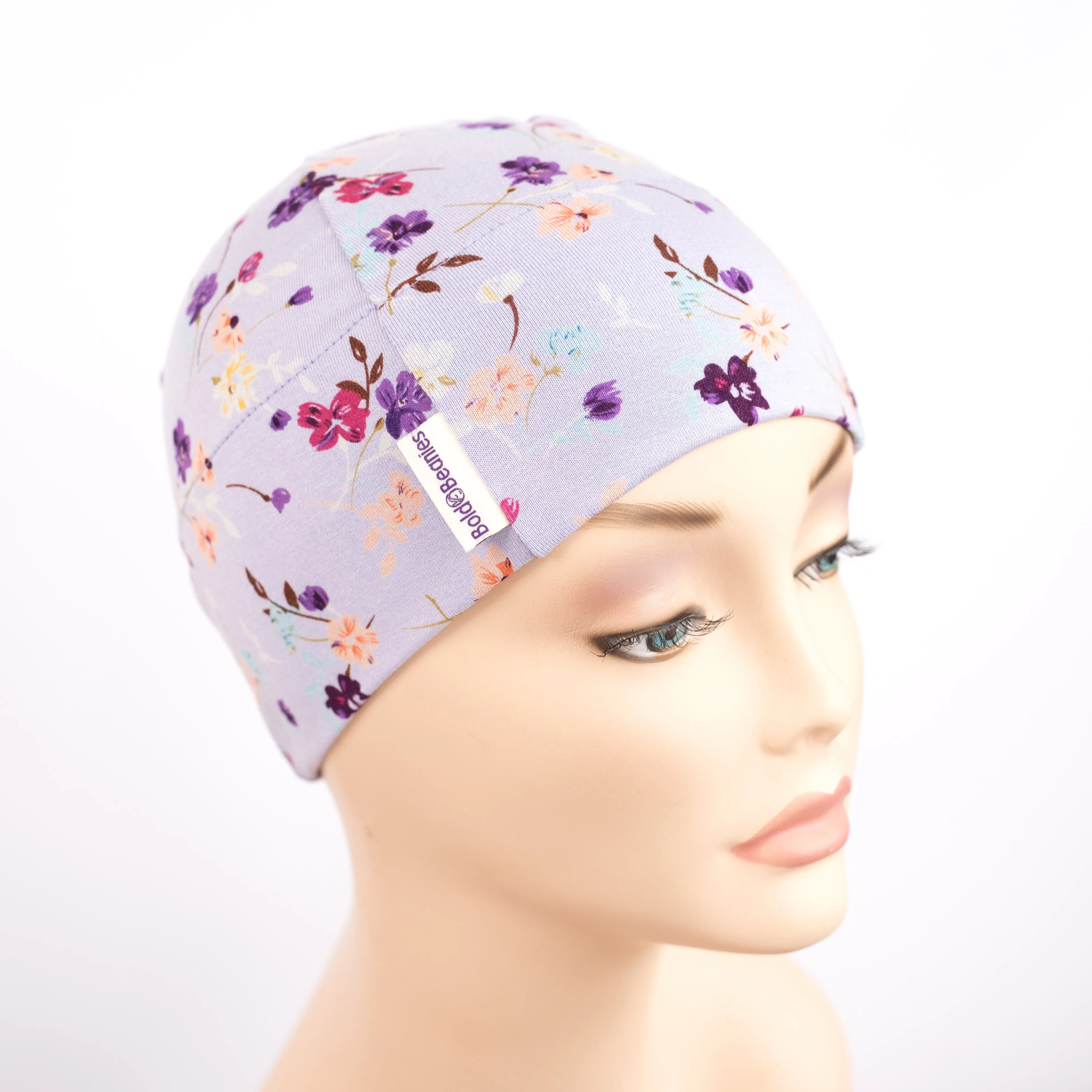 Helen Hair Loss Beanies Hat in Lilac