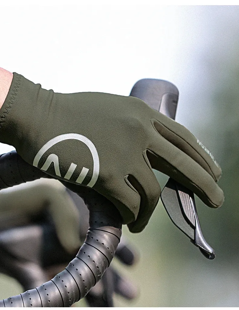 INBIKE 2024 Cycling Gloves Gel Padded for Men Autumn Winter Fleece