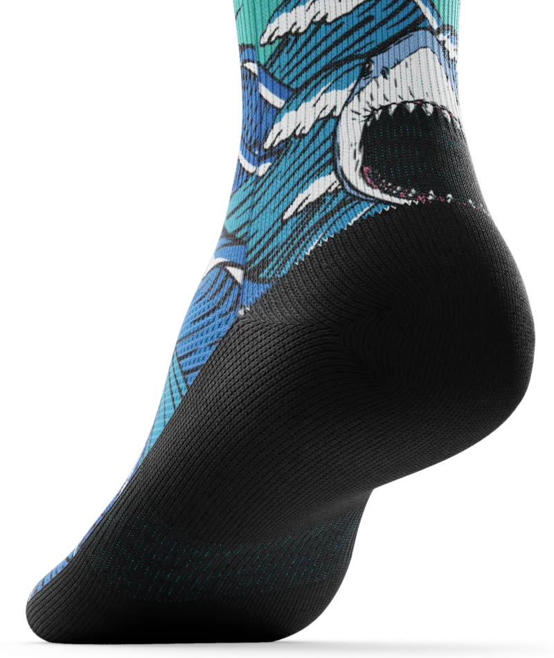 Jaws Quarter Socks