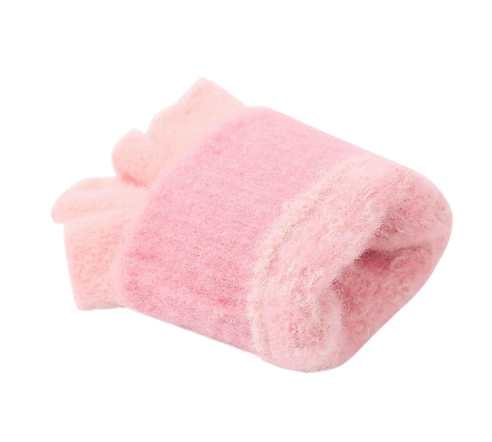 Kids Knit Fingerless Ultra Plush Knit Gloves Mittens