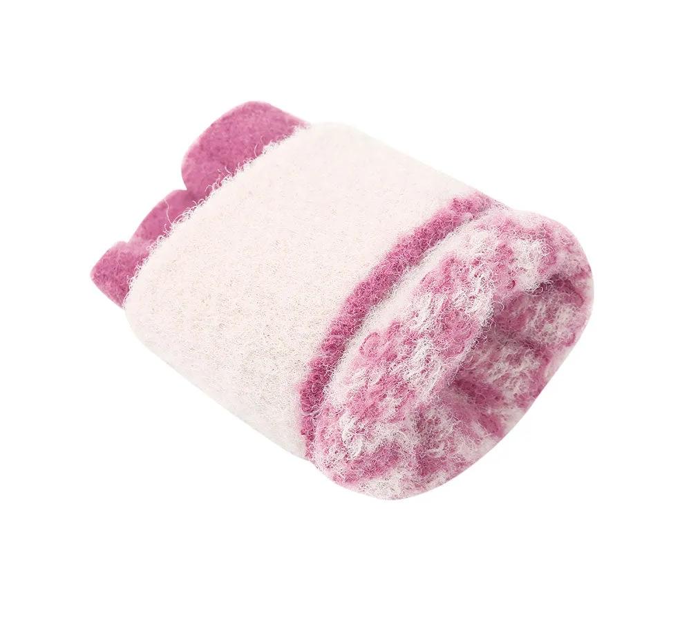 Kids Knit Fingerless Ultra Plush Knit Gloves Mittens