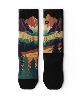 Meandering Crew Socks