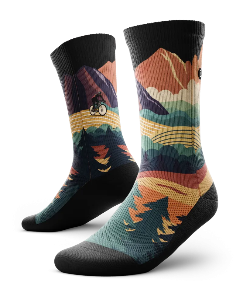 Meandering Crew Socks