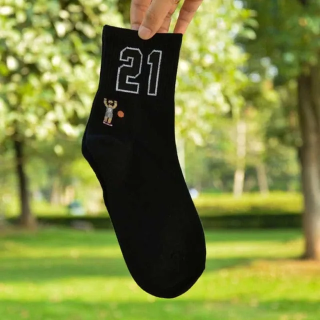 Men's Breathable Embroider Socks