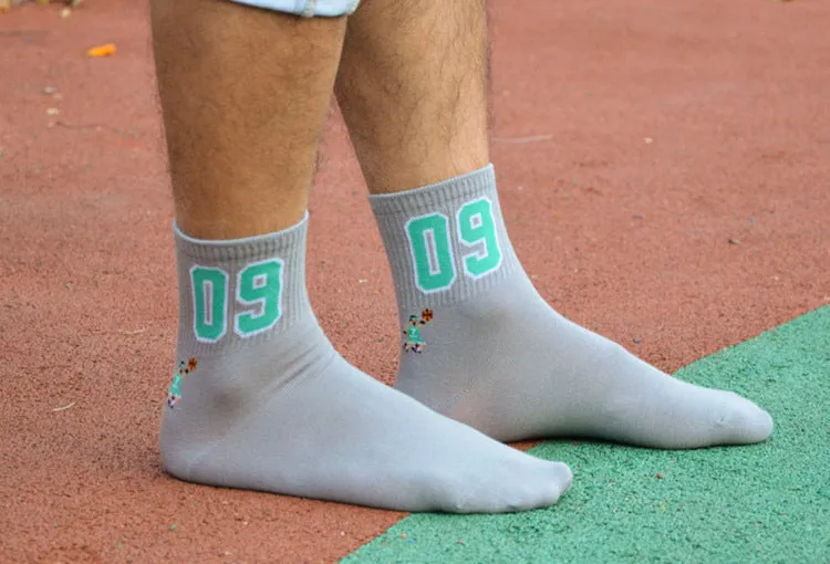 Men's Breathable Embroider Socks