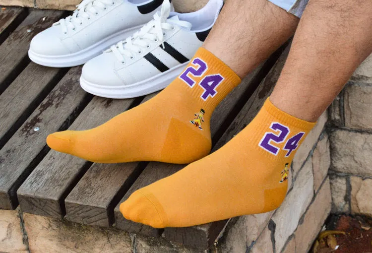 Men's Breathable Embroider Socks