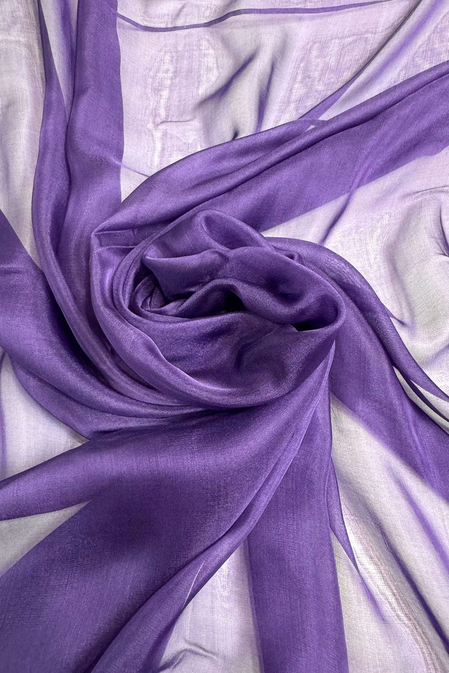 Mulberry Purple Silk Chiffon