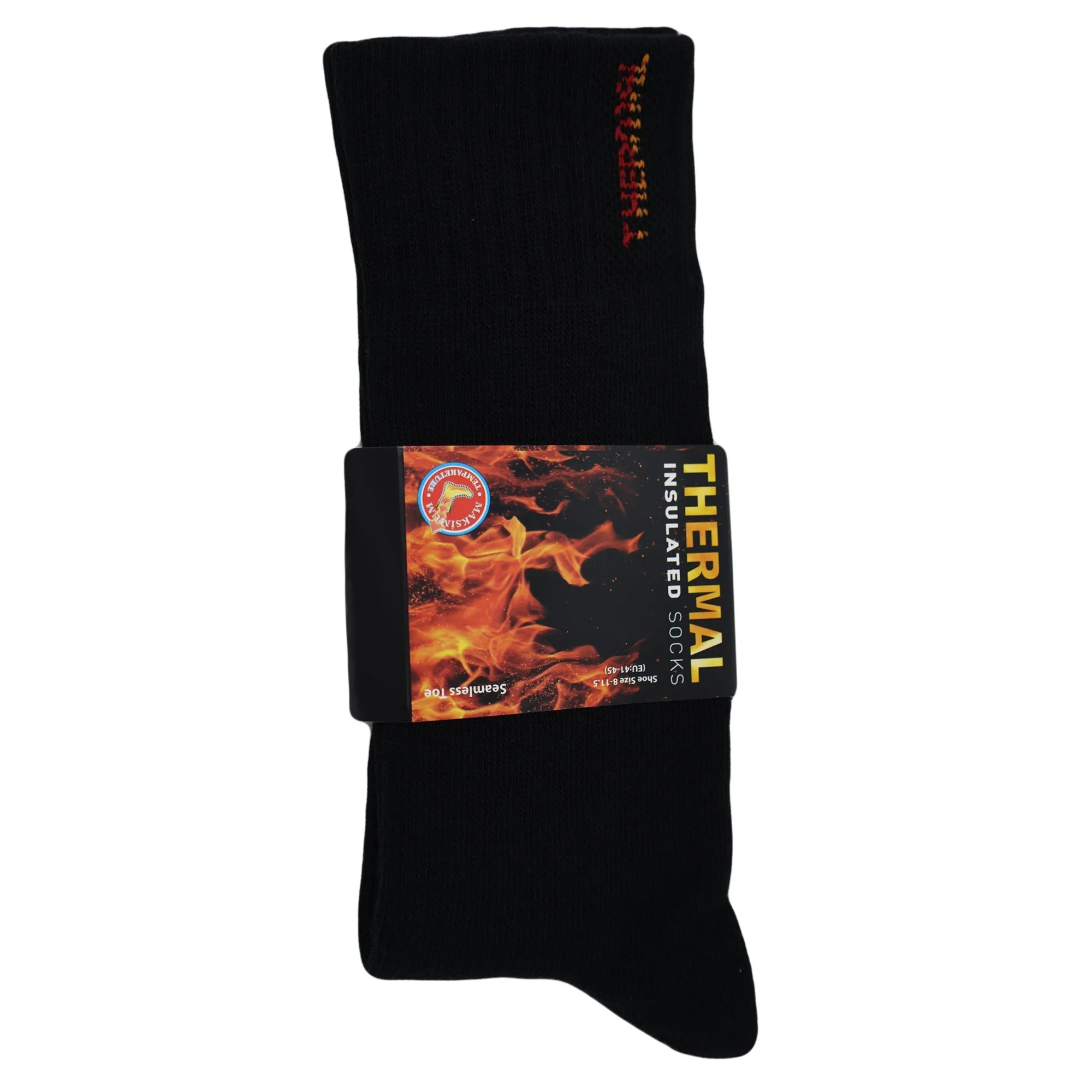 Thermal Insulated Socks for Men Seamless Toe Reinforced Heel Size