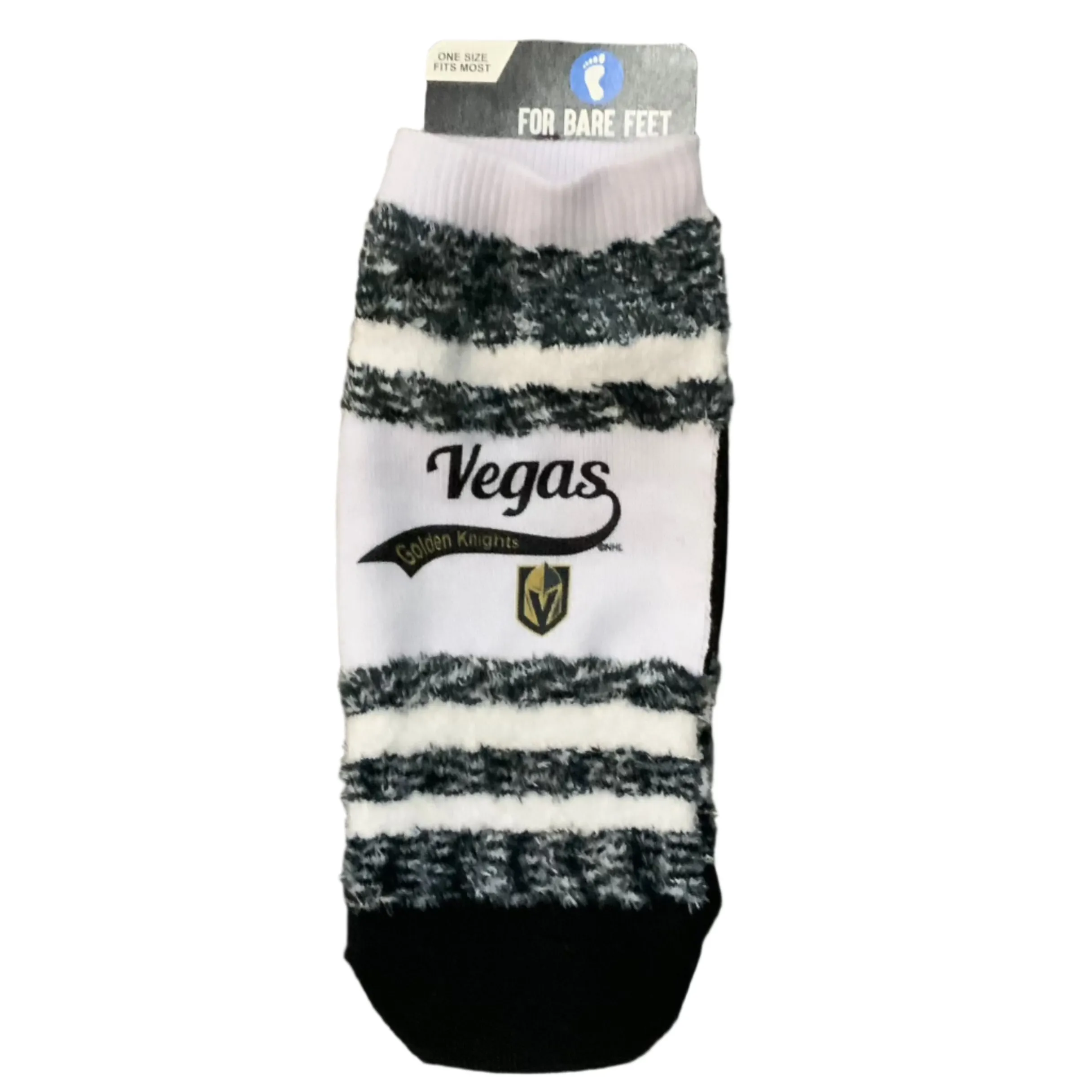 Vegas Golden Knights Block White/Black Stripe Socks