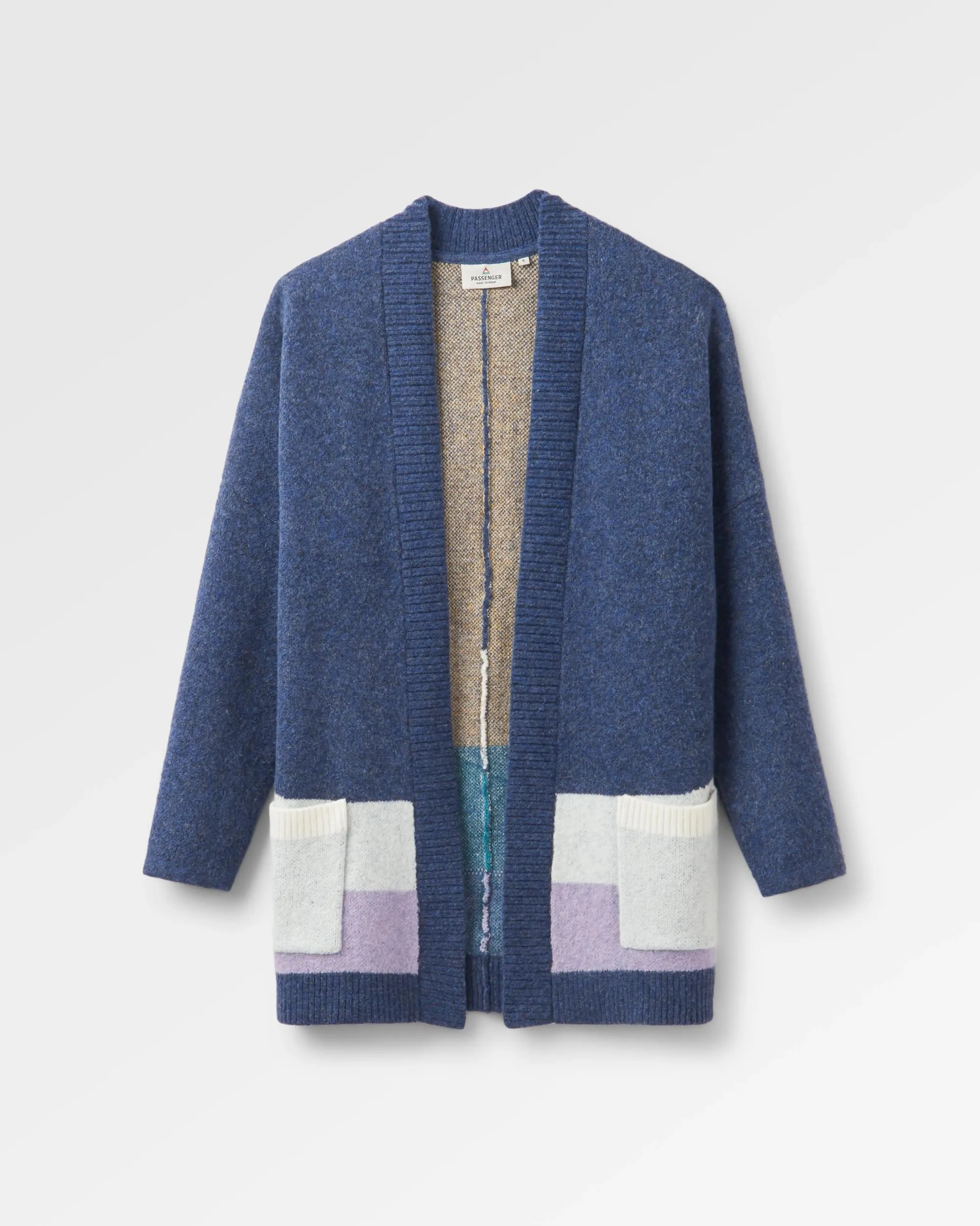 Vista Recycled Knitted Cardigan - Dark Denim