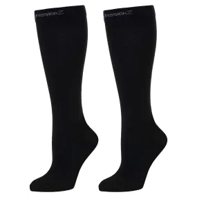 Wide Calf Compression Socks (30-40 mmHg) - Black