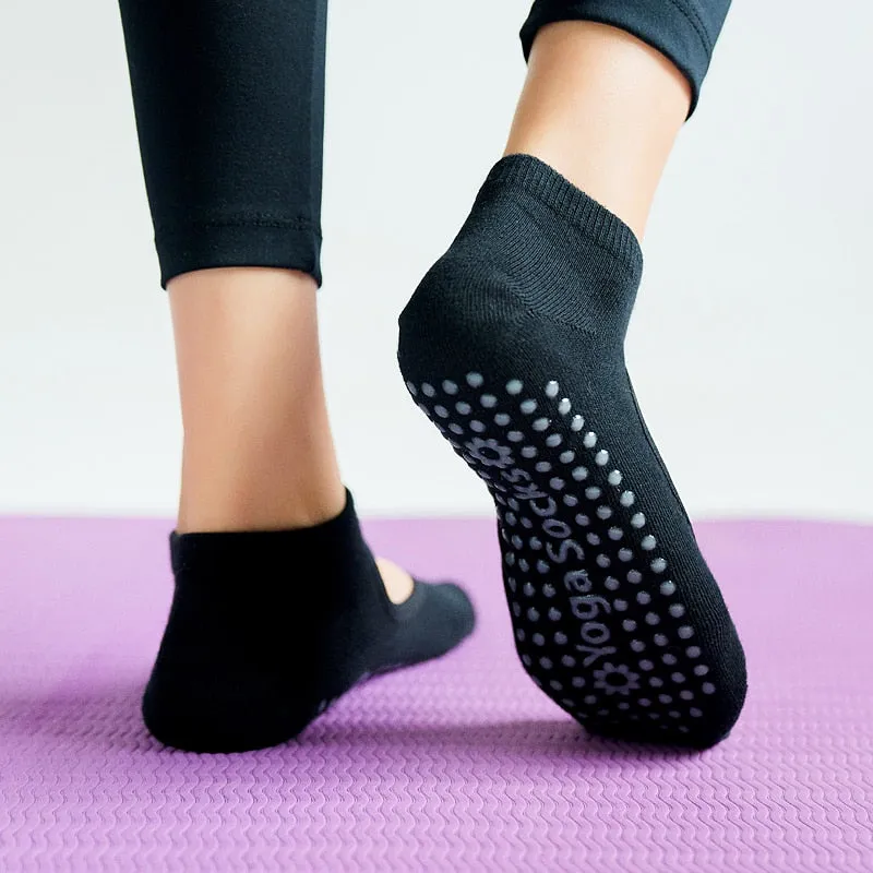 Womens Anti-Slip Breathable Yoga Dance and Sports Socks