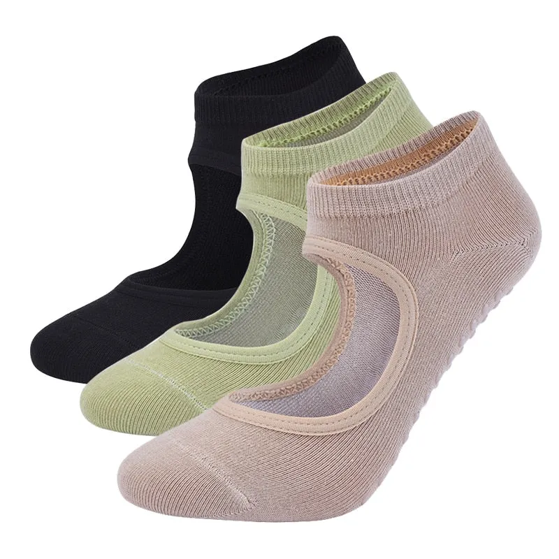 Womens Anti-Slip Breathable Yoga Dance and Sports Socks