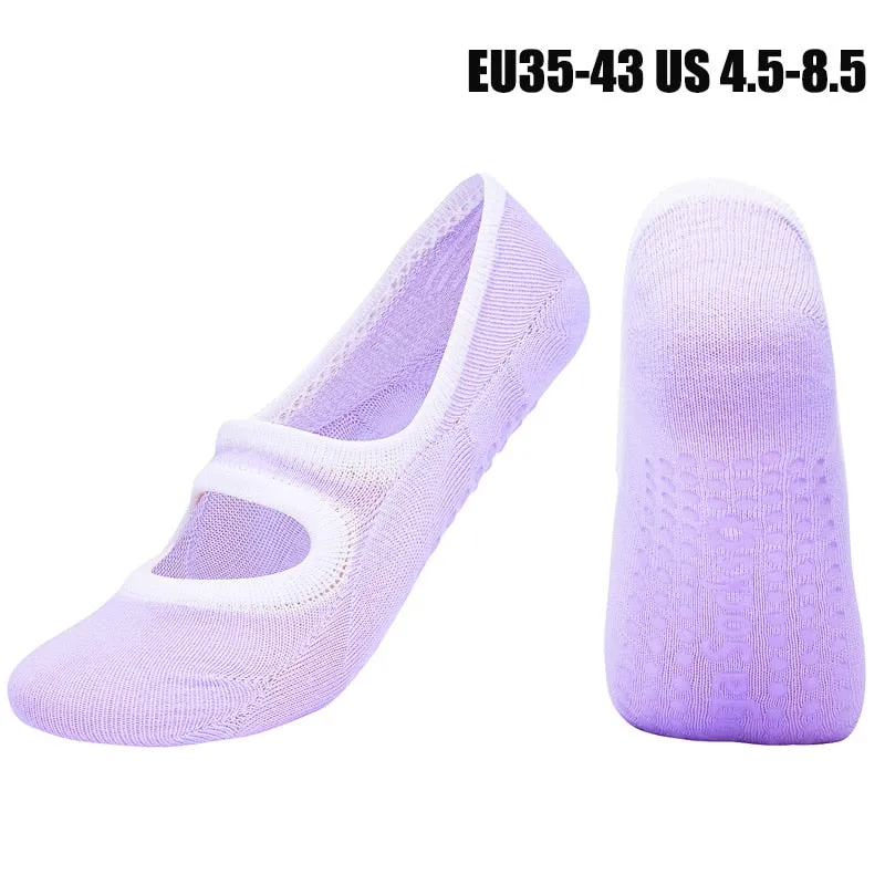 Womens Anti-Slip Breathable Yoga Dance and Sports Socks