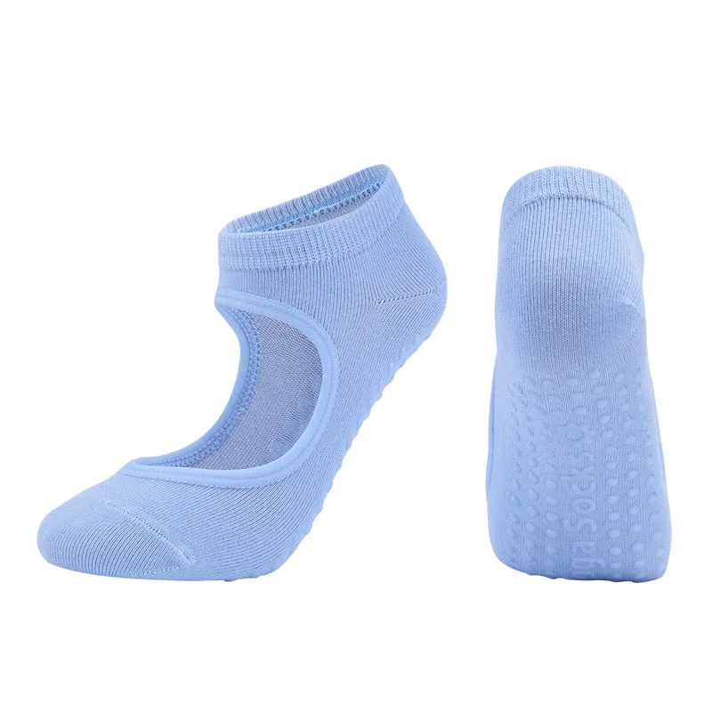 Womens Anti-Slip Breathable Yoga Dance and Sports Socks