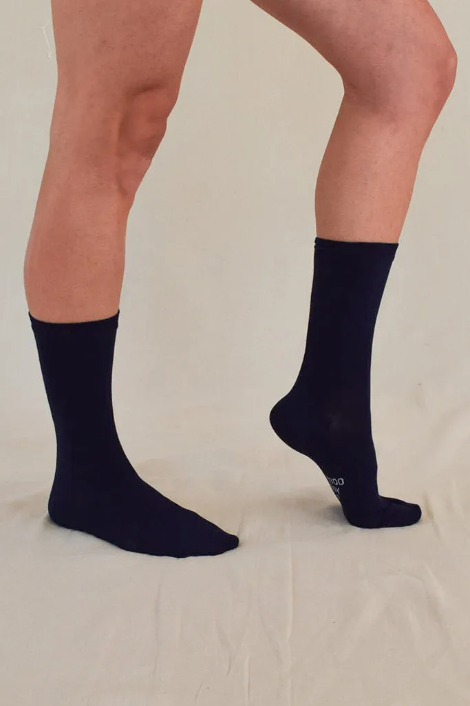 Women's Bamboo Business Socks 3 Pack - Navy