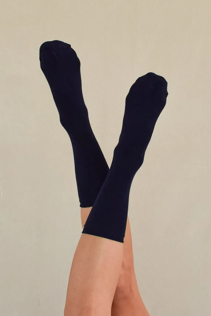 Women's Bamboo Business Socks 3 Pack - Navy