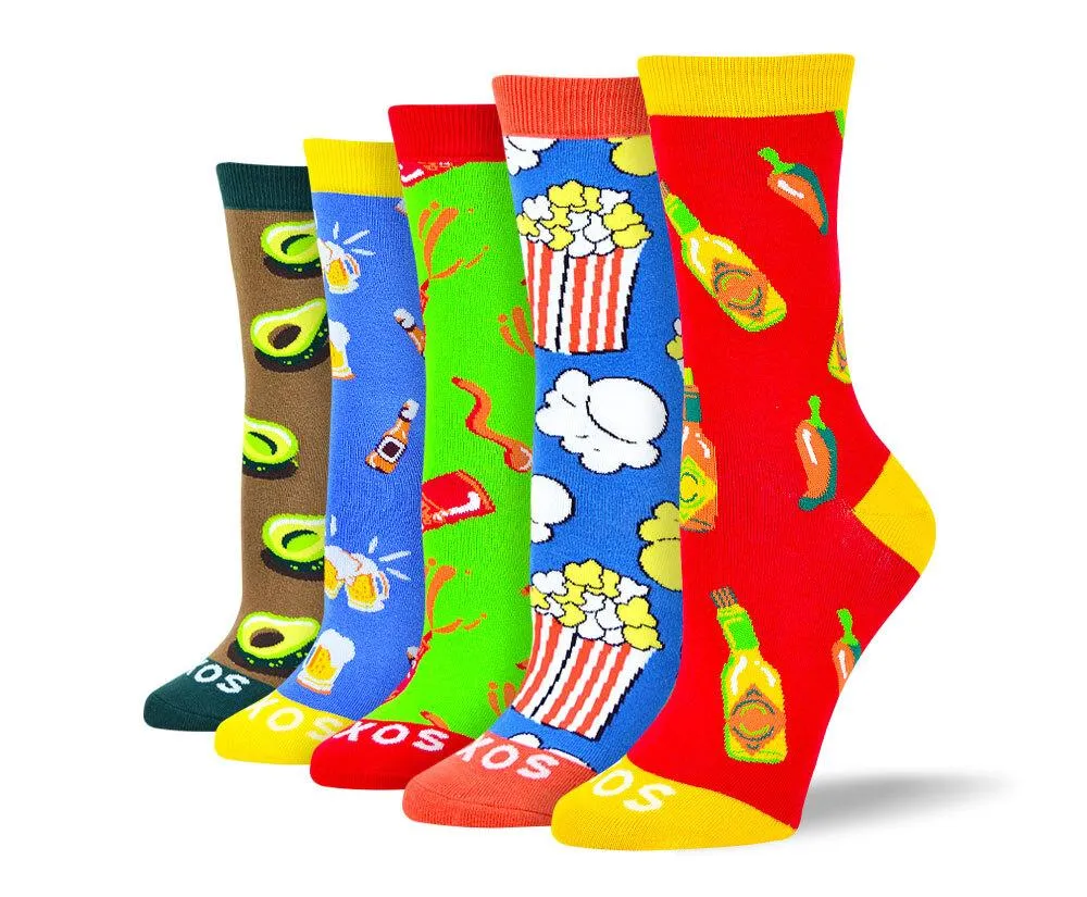 Women's Colorful Food Sock Bundle